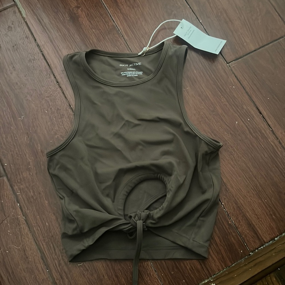 Riot Swim taupe top, size XS. Never worn.